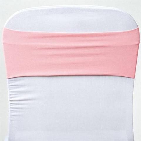 Rose Quartz Pink Spandex Chair Sashes