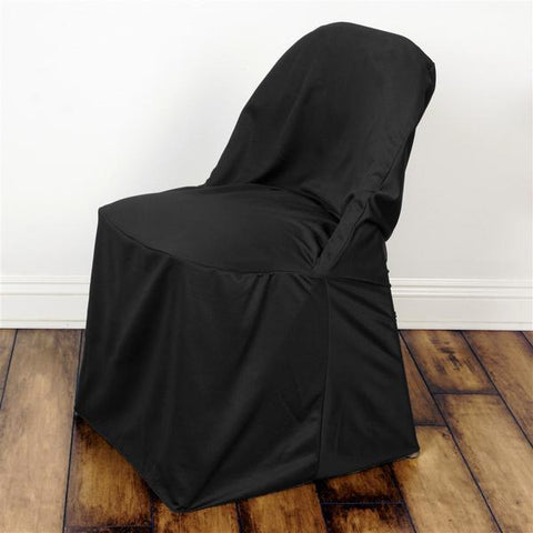 Black Stretch Scuba Folding Chair Cover