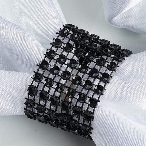 Black Diamond Napkin Rings