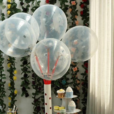 10 pcs 12" Confetti Round Latex Helium Air Balloons
