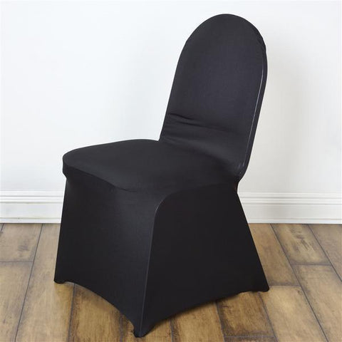 Black Spandex Stretchable Banquet Chair Cover