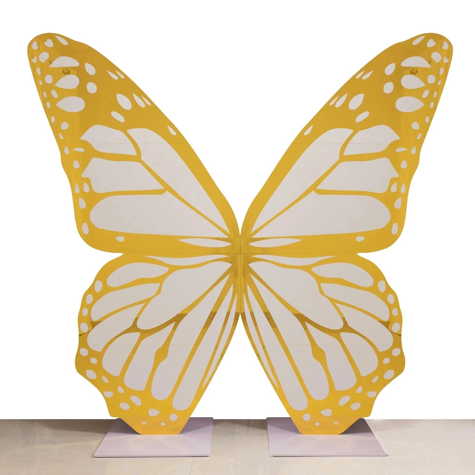 3 feet Gold and White Large Butterfly Party Props Decor