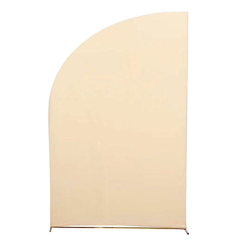 8 feet Fitted Spandex Half Moon Wedding Arch Backdrop Stand Cover