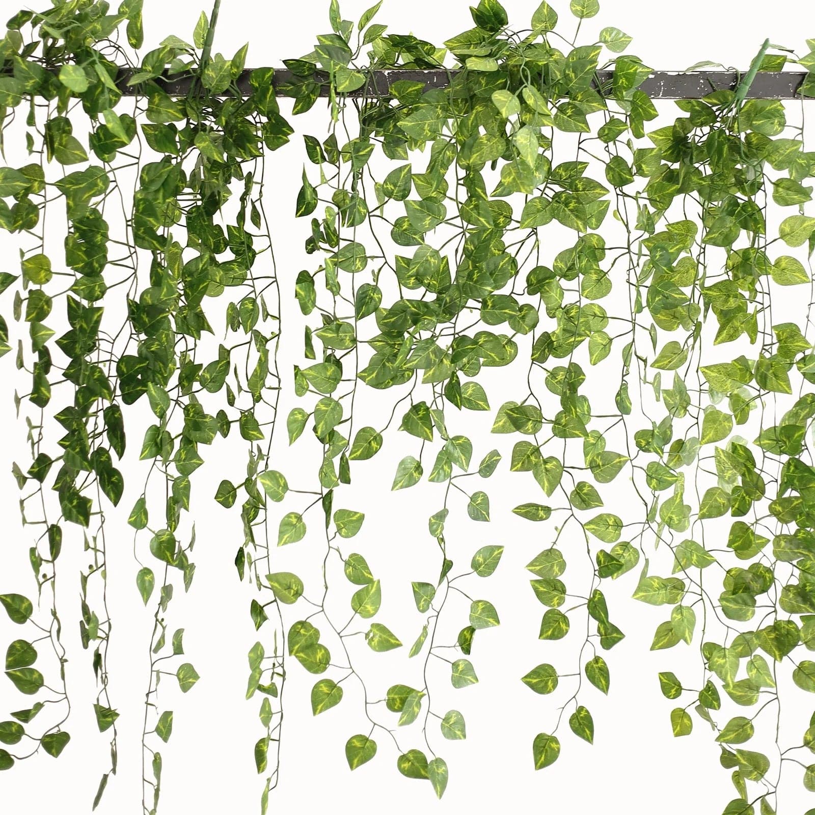 4 Green Artificial Ivy Leaves Garland Silk Photos Foliage Vines