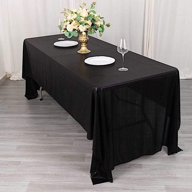 60x126 in Sequin Dots Polyester Rectangle Tablecloth