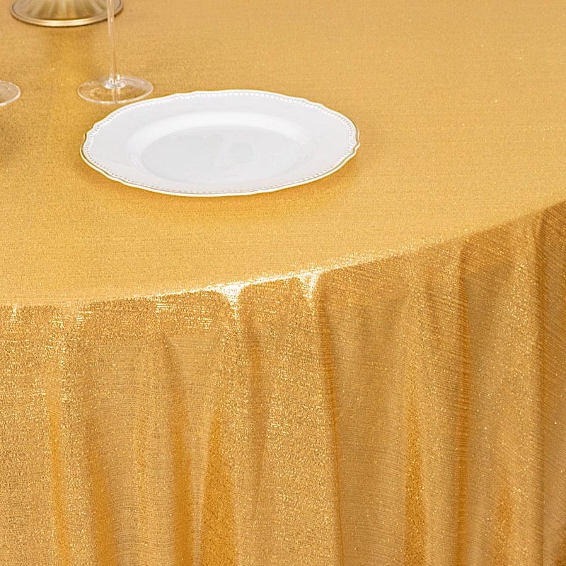 120 in Sequin Dots Polyester Round Tablecloth