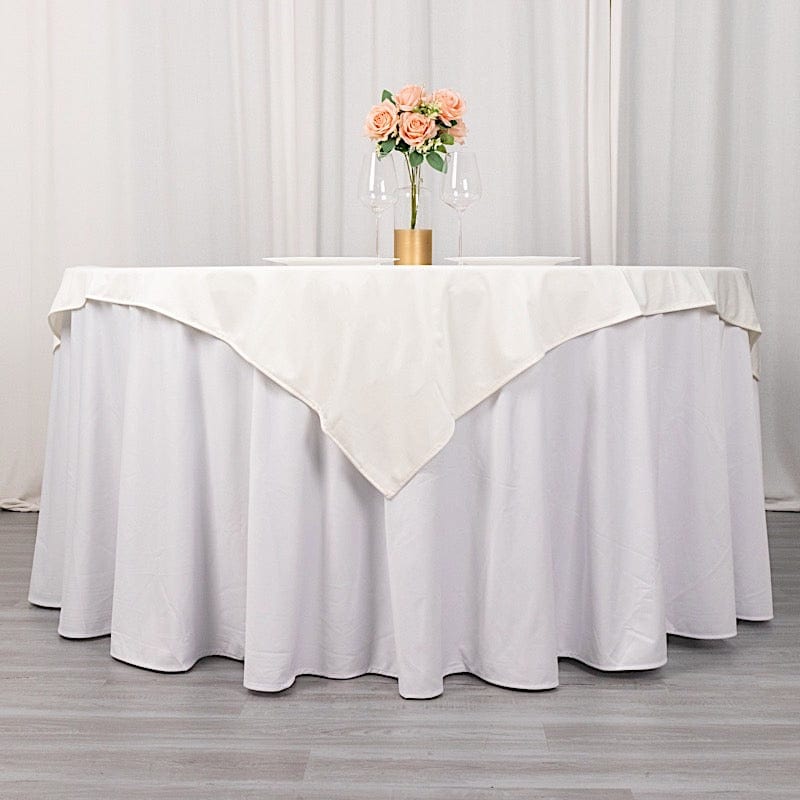 54x54 in Premium Scuba Polyester Square Tablecloth Party Linens