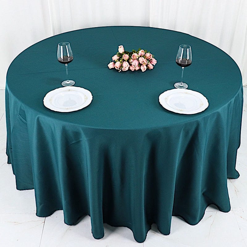 120 inch Polyester Round Tablecloth