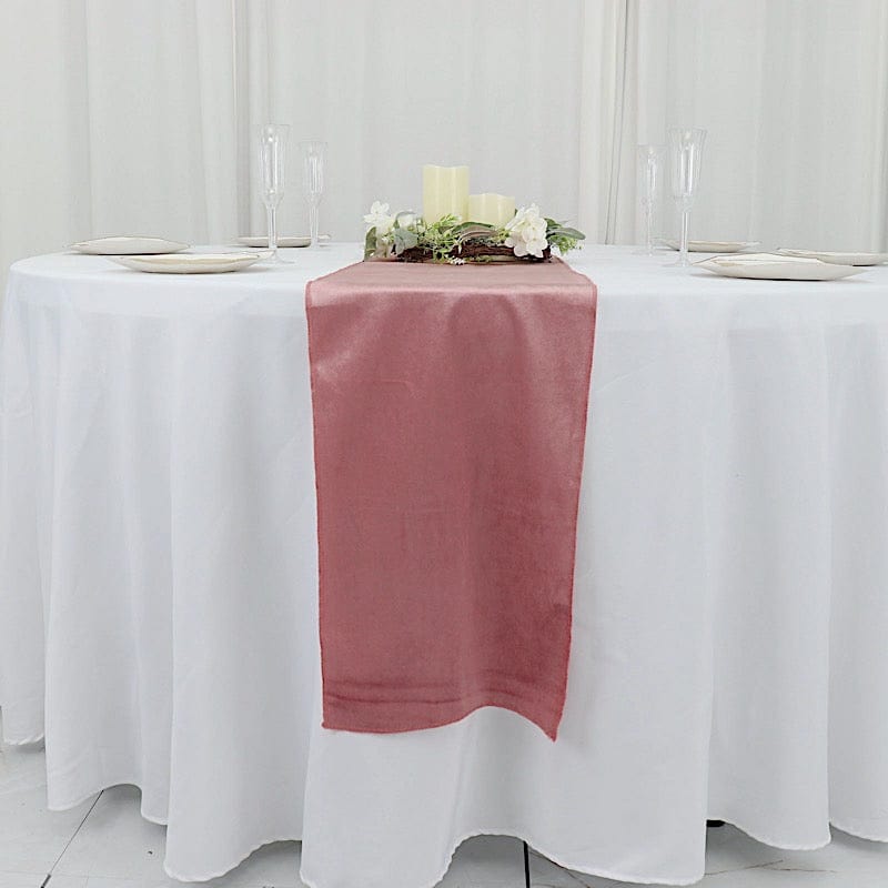 12x107 in Premium Velvet Table Runner Party Decorations