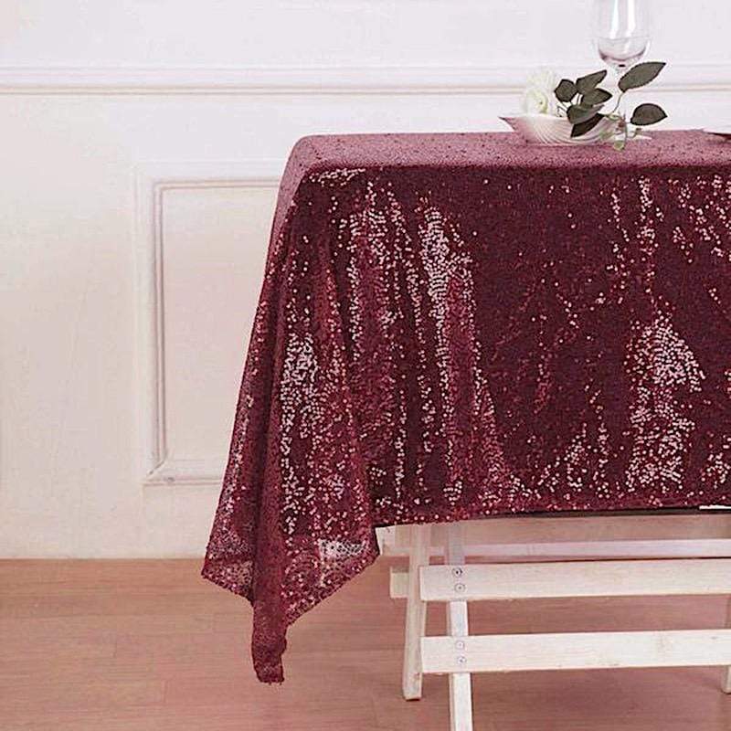 60 inch Sequin Square Table Overlay