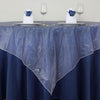72 inch White Organza Table Overlay