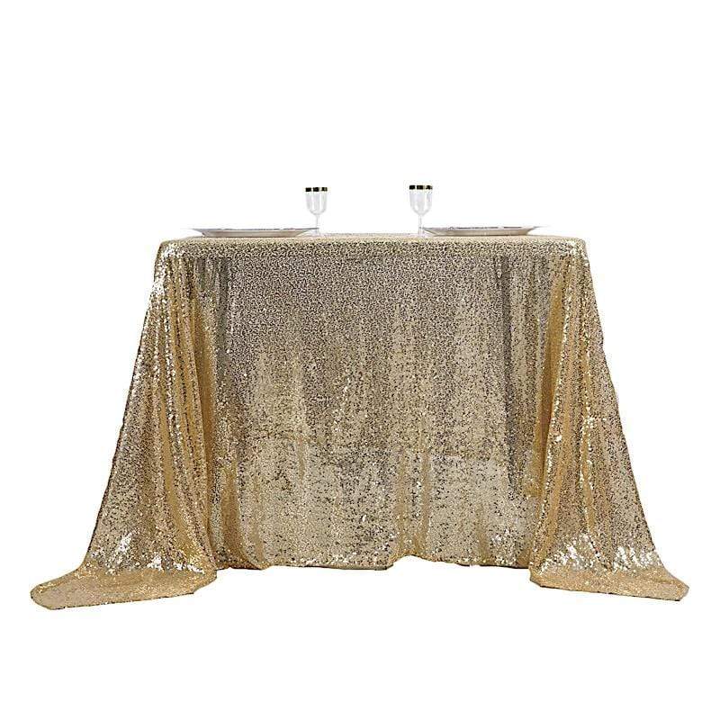 90 inch Sequin Square Table Overlay