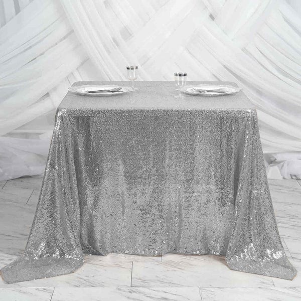 90 inch Sequin Square Table Overlay