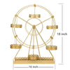 23 in tall Gold Rotating Ferris Wheel Metal Cupcake Holders Stand