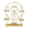 23 in tall Gold Rotating Ferris Wheel Metal Cupcake Holders Stand