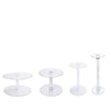 4 Tiers XL Clear Wedding Cupcake Cup Cake Stand Set NEW