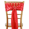 5 pcs Coral Satin Chair Sashes