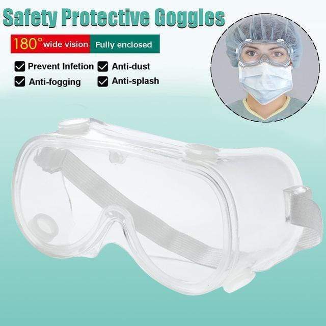 Clear Adjustable Safety Goggles Anti-Scratch Protective Eyewear