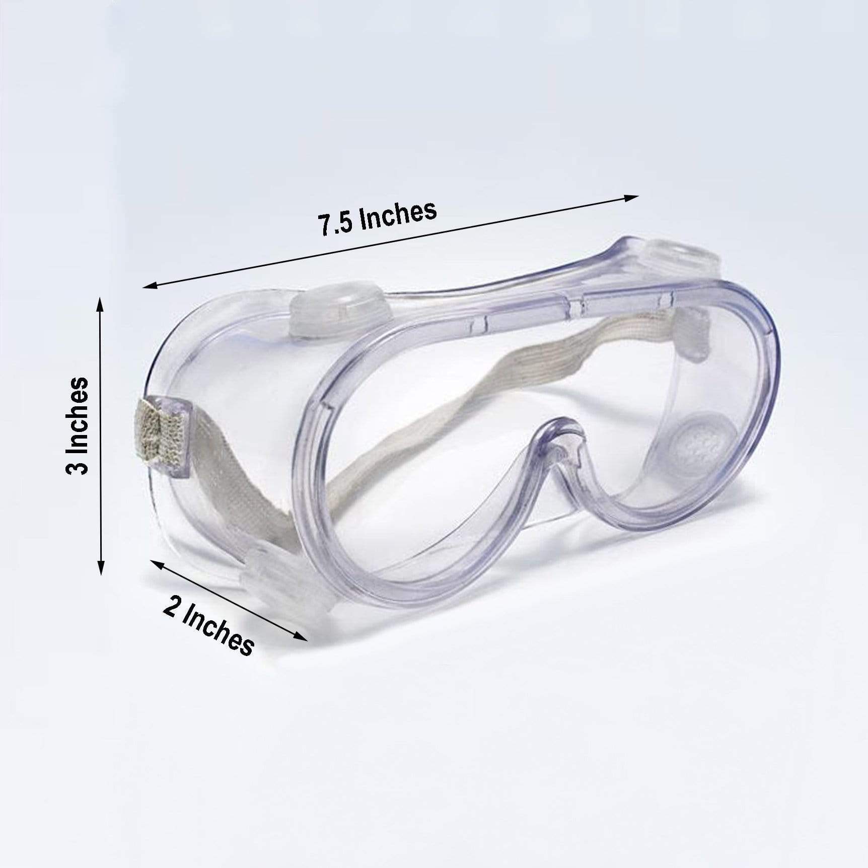 Clear Adjustable Safety Goggles Anti-Scratch Protective Eyewear