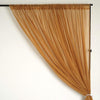 52 x 108-Inch Gold Sheer Organza Backdrop Window Drapes Curtains Panels