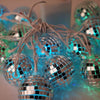 Assorted Lights 2" wide LED Lights and Disco Mirror Balls 6 ft long Garland