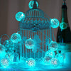 Assorted Lights 2" wide LED Lights and Disco Mirror Balls 6 ft long Garland