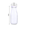 12 pcs 11 oz Clear Old Fashioned Glass Favor Milk Bottles with Metal Lids