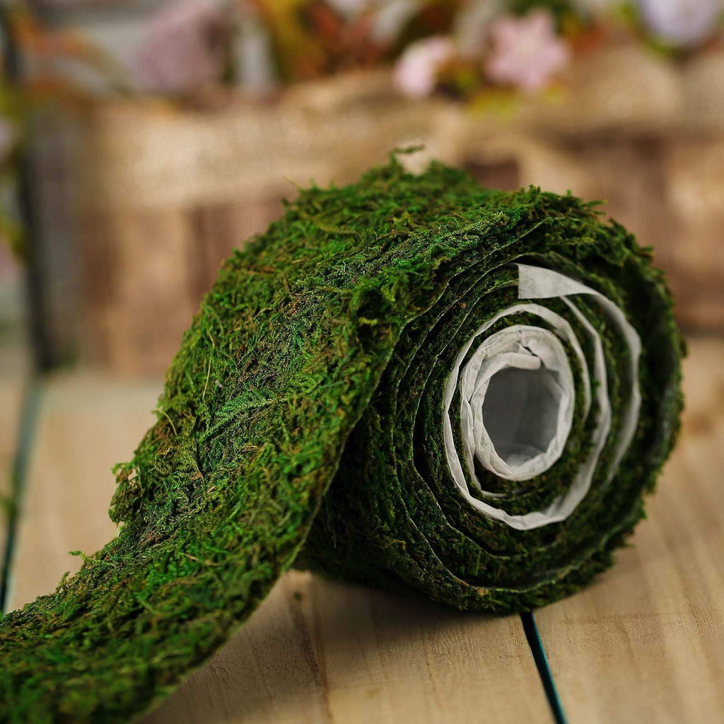 3 x 48 in Green Natural Moss Ribbon Roll Party Crafts Supplies
