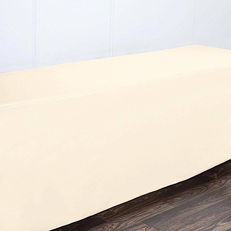 8 feet Fitted Polyester Rectangular Tablecloth
