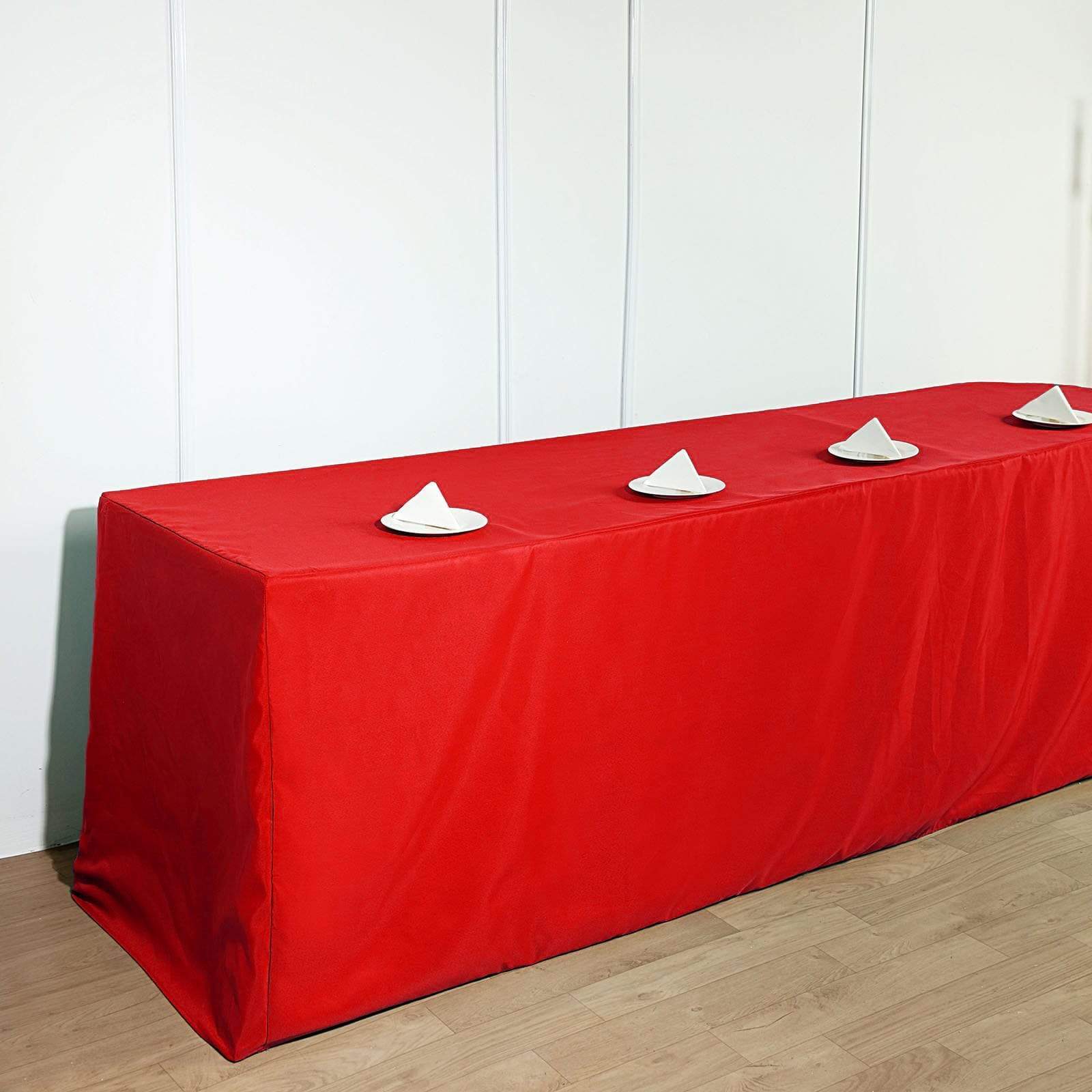 8 feet Fitted Polyester Rectangular Tablecloth