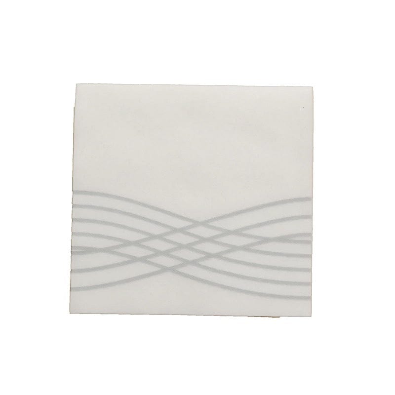 20 Square Premium Airlaid Paper Napkins with Metallic Wave Design