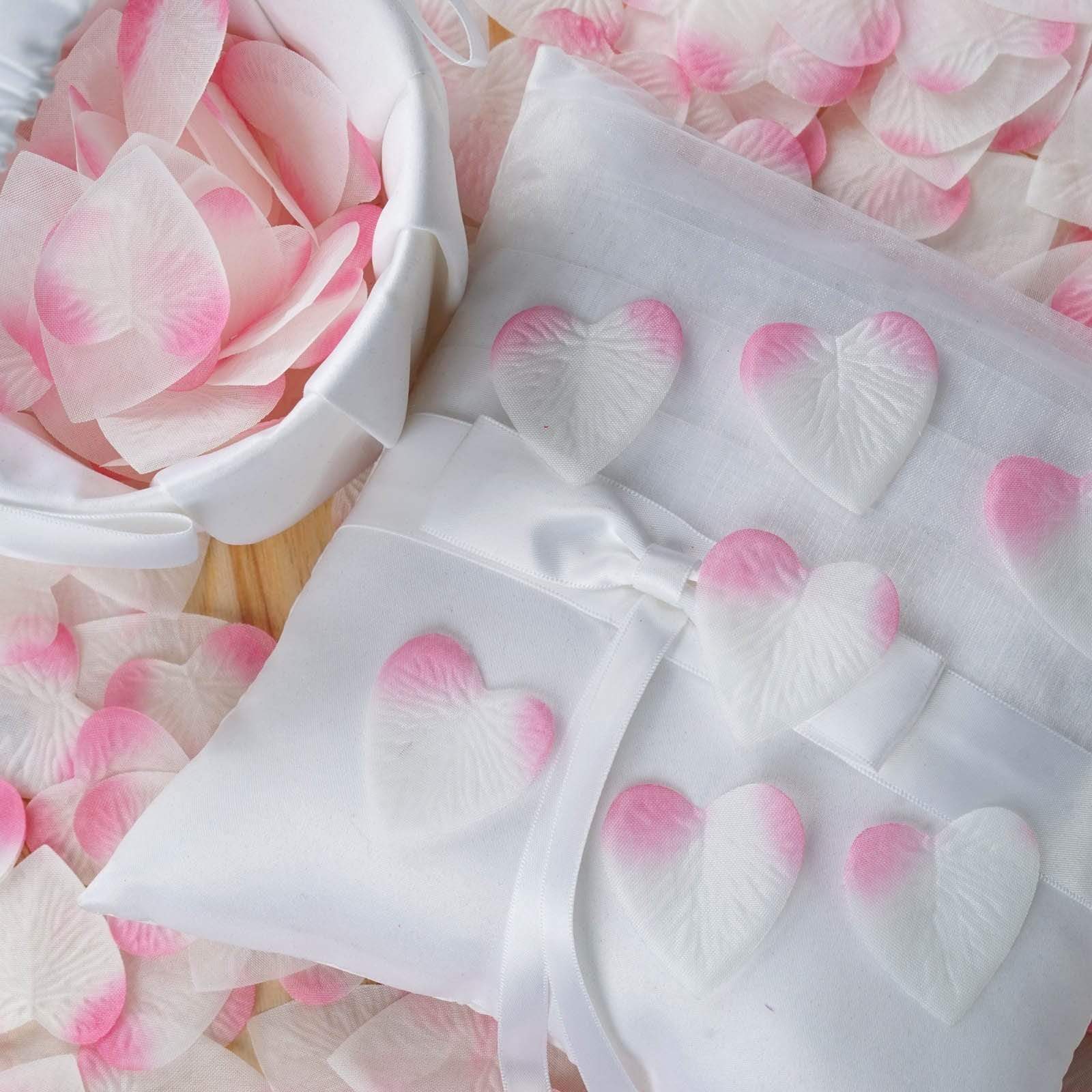500 Heart Rose Petals Wedding Party Centerpieces Vases