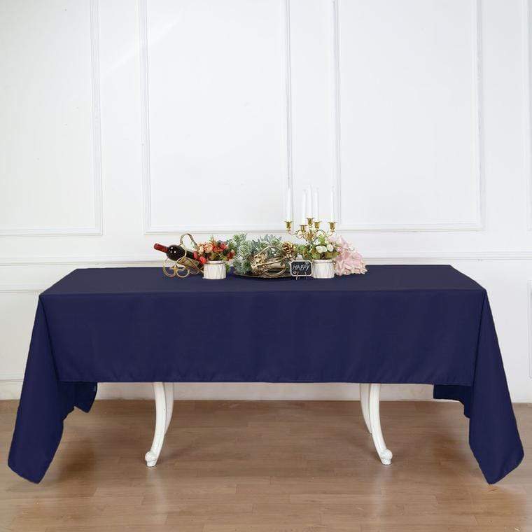 60 x 126 inch Turquoise Polyester Rectangular Tablecloth