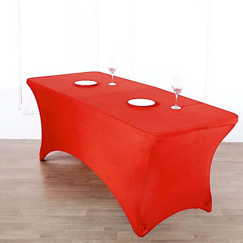 8 ft Rectangular Fitted Spandex Tablecloth