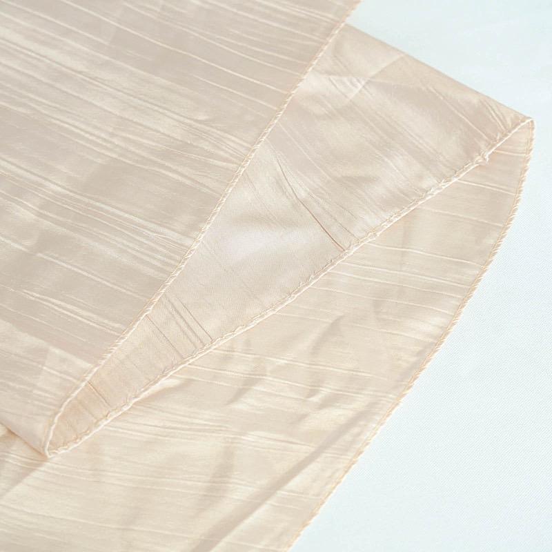 90x132 in Metallic Crinkled Taffeta Rectangular Tablecloth