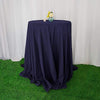 120 inch White Premium Polyester Round Tablecloth