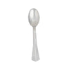 25 pcs 6.75" Silver Disposable Plastic Party Spoons
