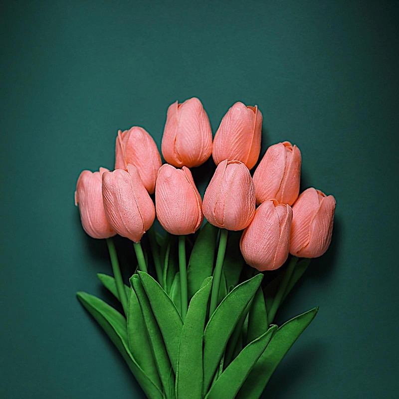 10 13 in tall Single Stem Foam Tulips Flowers