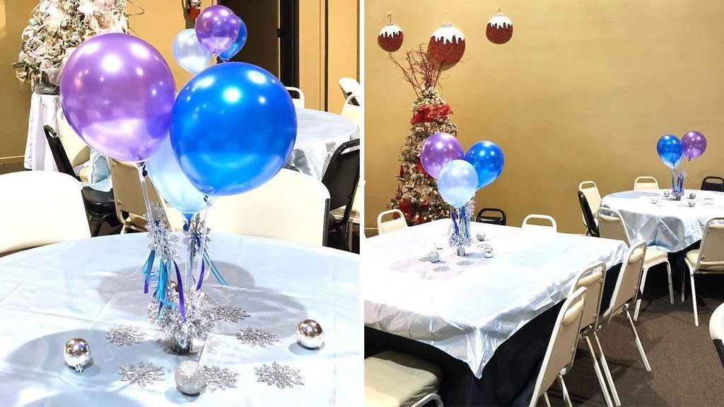 Holiday Party DIY Balloons Centerpieces