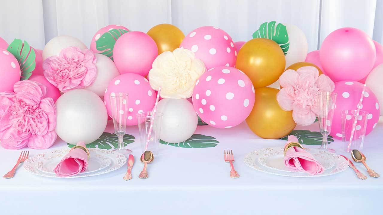 How To Make a Balloon Table Runner for your Party Balsa Circle Blog