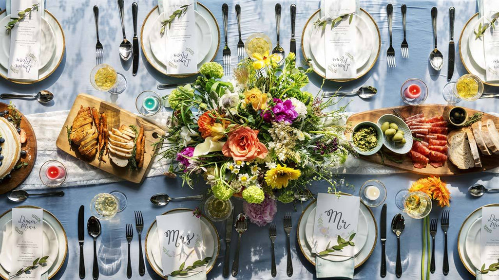 dinner table dressing Perfectly Simple Table Settings