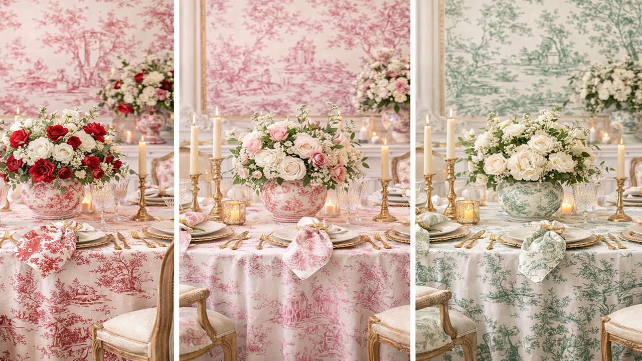 French Toile Party Decor