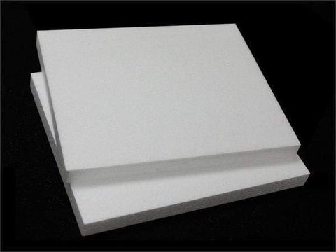 12"x 15" White Foam Rectangle Flat Sheets