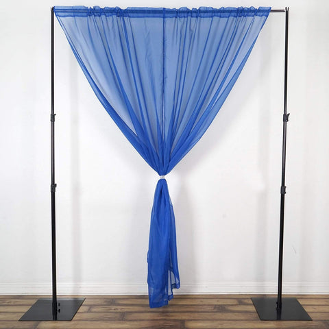 2 pcs 9 feet Sheer Organza Backdrops Curtains Drapes Panels
