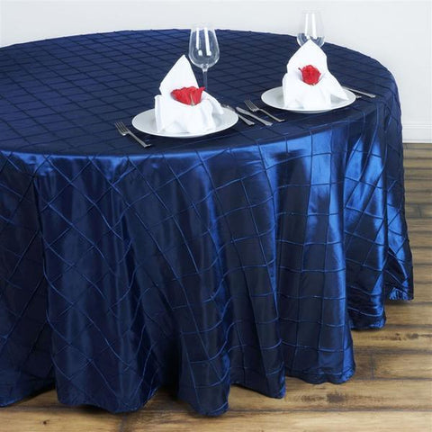 90 x 132 in Pintuck Taffeta Rectangular Tablecloths