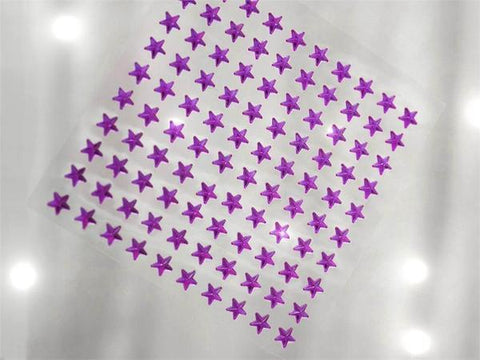 600 pcs Purple Star Shaped Gem Stickers