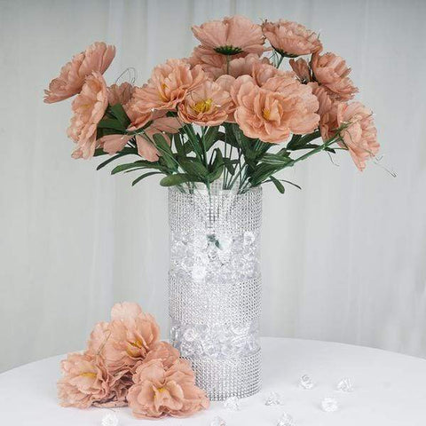 Blush Silk Peony Flowers
