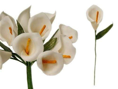 Single Stem Mini Calla Lilies - White