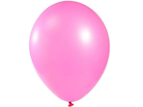  Pink 12" tall Metallic Latex Balloons