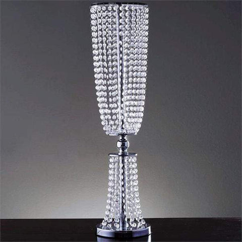 32" tall Faux Crystals Beaded Wedding Centerpiece